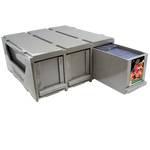 Open view of THE MIGHTY HOBBY SHOP PRO-Storage 3-drawer organizer with visible compartments and sleek design.