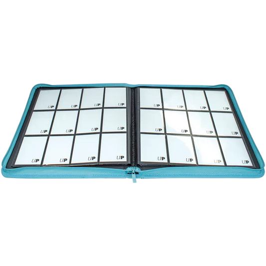 Vivid 12-Pocket Zippered PRO-Binder (Light Blue)