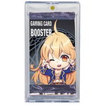 UV ONE-TOUCH Magnetic Holder for Booster Pack by THE MIGHTY HOBBY SHOP, showing a clear plastic holder with a booster pack inserted.