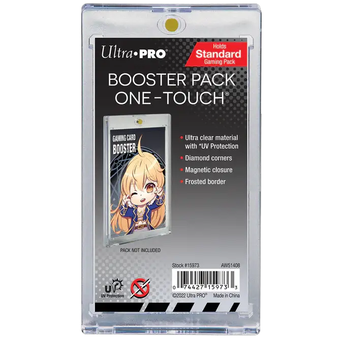 Magnetic holder for booster pack by THE MIGHTY HOBBY SHOP, featuring a sleek design and secure magnetic attachment on the front.