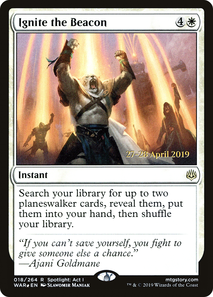 Ignite the Beacon (PRE-18S) - War of the Spark Promos Foil