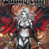 Comic book cover featuring a character with red wings and a sword, titled 'Lady Death: Chaos Rules'.