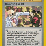 Blaine's Quiz # 097/132 - Gym Heroes Unlimited
