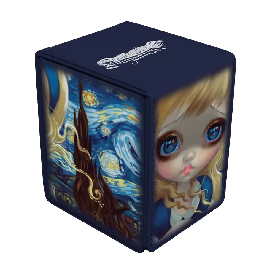 Jasmine Becket-Griffith Alice in The Starry Night premium Alcove flip deck box closed, featuring colorful fantasy artwork.