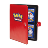 Red Pokémon 4-pocket snap binder by THE MIGHTY HOBBY SHOP, with clear view of the front and pocket pages.