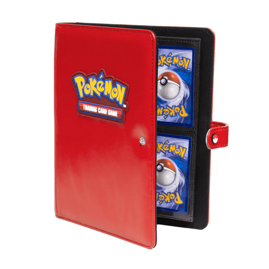 Premium Red 4-Pocket Snap Binder for Pokémon