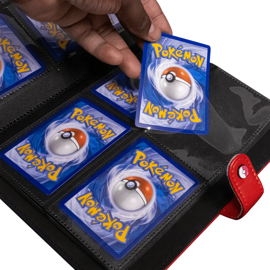 Premium Red 4-Pocket Snap Binder for Pokémon