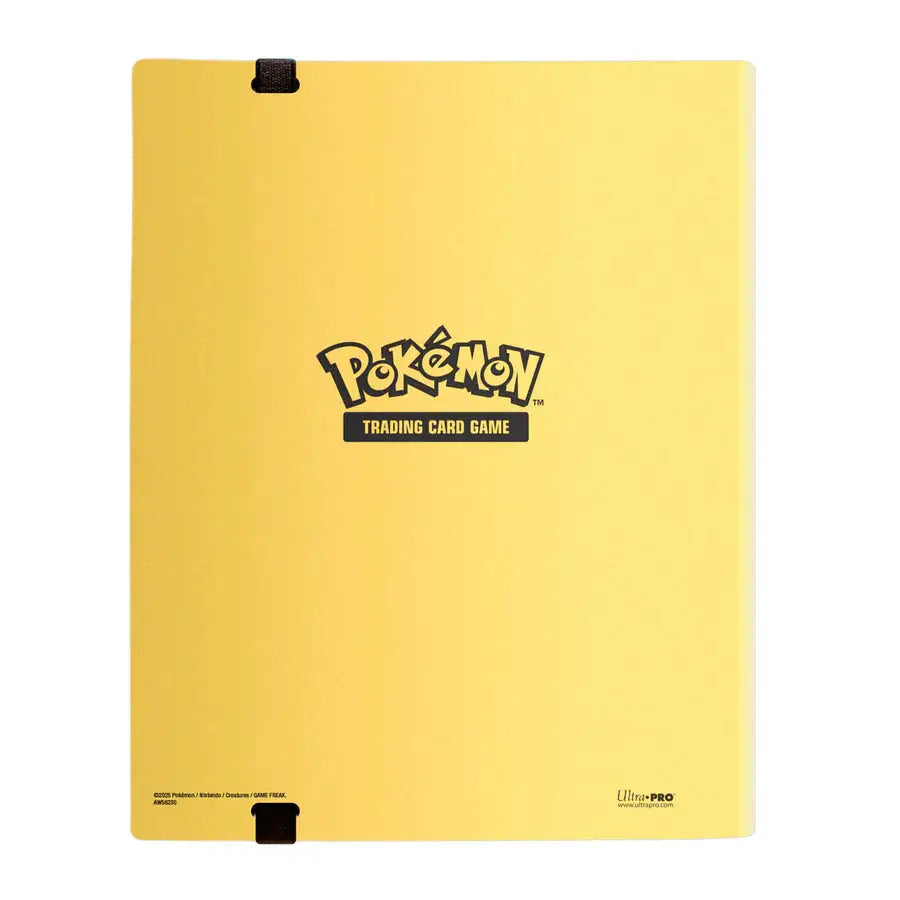 Pikachu 9-pocket PRO-binder for Pokémon trading cards with colorful Pikachu illustration and durable plastic pages.