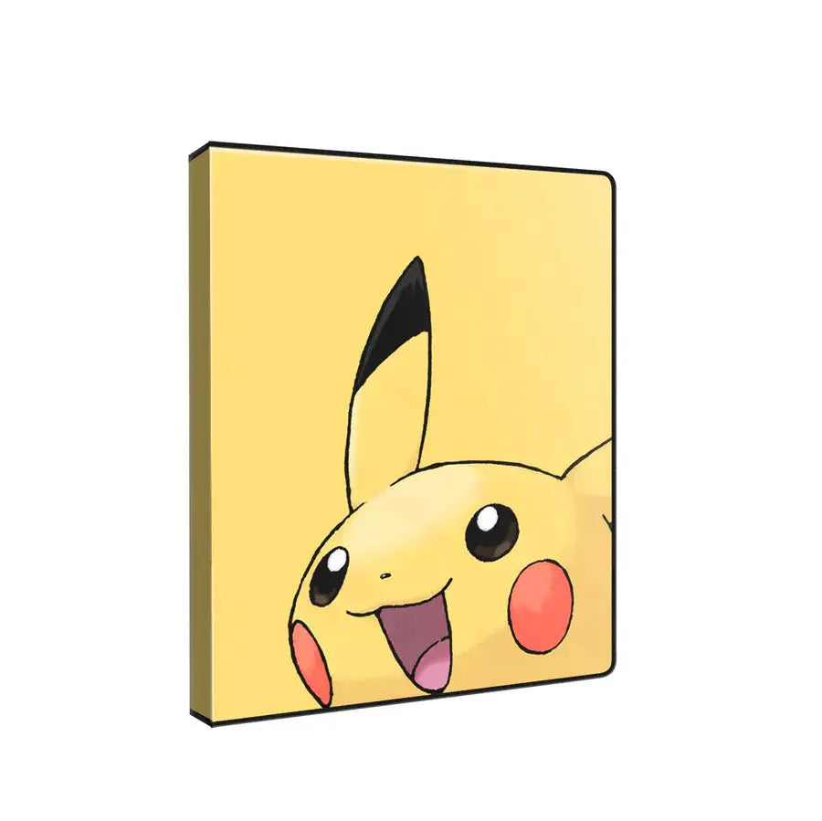 Pikachu 4-pocket portfolio for Pokémon with Pikachu illustration, featuring multiple storage pockets, made by THE MIGHTY HOBBY SHOP.