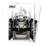 Fallout Brotherhood of Steel Apex deck protector sleeves for tabletop gaming, featuring iconic Brotherhood of Steel design.