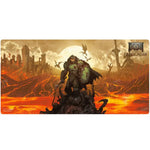 Extended playmat for DOOM: THE DARK AGES - WRATH by Ultra Pro, featuring dark fantasy artwork and detailed game design elements.
