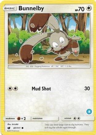 Bunnelby () 087 - SM Trainer Kit Alolan Sandslash & Alolan Ninetales