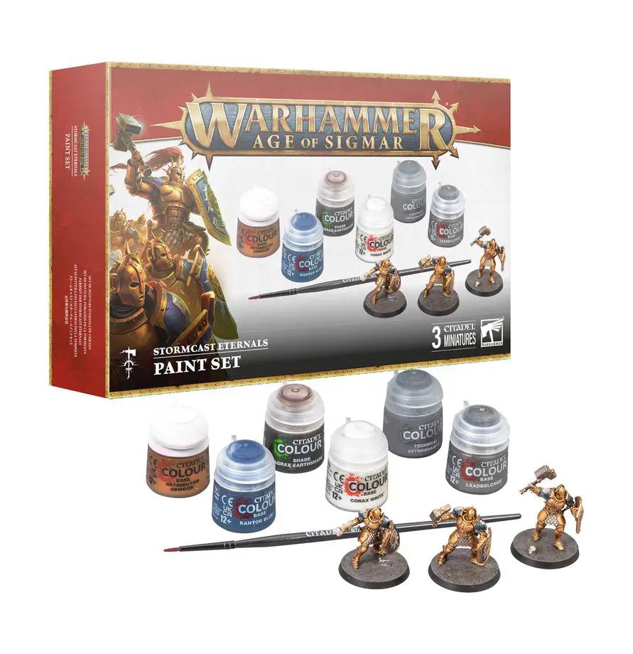 Warhammer Age of Sigmar: Stormcast Eternals Paints Set by THE MIGHTY HOBBY SHOP
