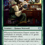 Infestation Expert // Infested Werewolf (VOW-206) - Innistrad: Crimson Vow: (Double Faced Transform)
