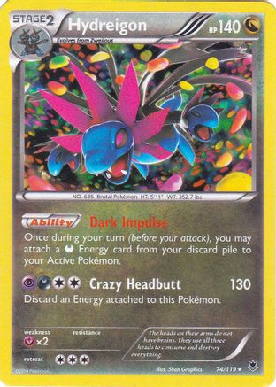 Hydreigon (Cosmos Holo) 074/119 - Blister Exclusives Holofoil