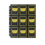 18-pocket non-glare plastic sleeve page for standard size storage, ideal for organizing trading cards or collectibles.