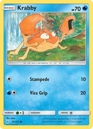 Krabby 046/214 - SM  Unbroken Bonds