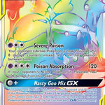 Muk & Alolan Muk GX (Secret) 220/214 - SM  Unbroken Bonds Holofoil