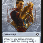 Ral, Izzet Viceroy Emblem (MED-0G6) - Mythic Edition Tokens