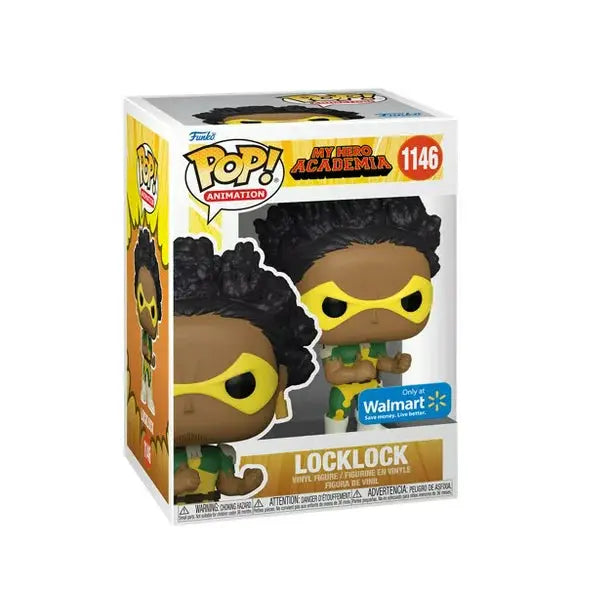 Pop! Animation: My Hero Academia Locklock #1146 figure from THE MIGHTY HOBBY SHOP, featuring Locklock in his character design.