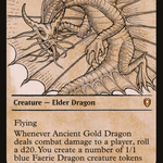Ancient Gold Dragon (CLB-376) - Commander Legends: Battle for Baldur's Gate: (Showcase)