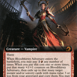 Bloodthirsty Adversary (MID-351) - Innistrad: Midnight Hunt: (Extended Art)