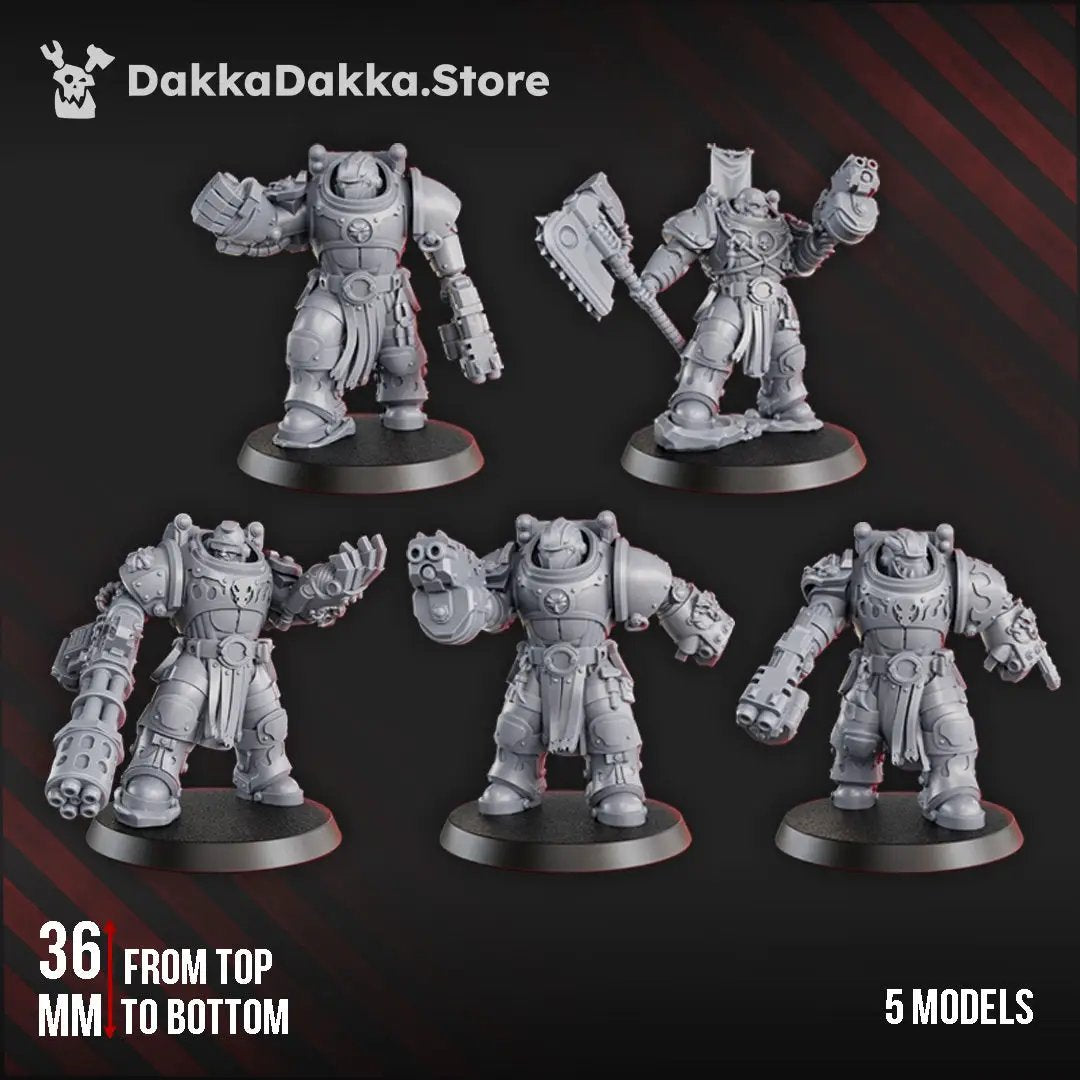 3d Printed Ignisaurus Clan Destroyers x5 by DakkaDakka Miniatures by Last Hope Miniatures