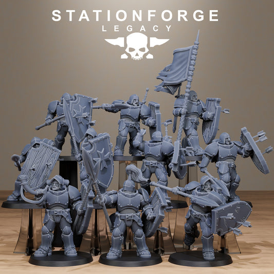 3D Printed Solaris Spearmen by Stationforge Miniatures