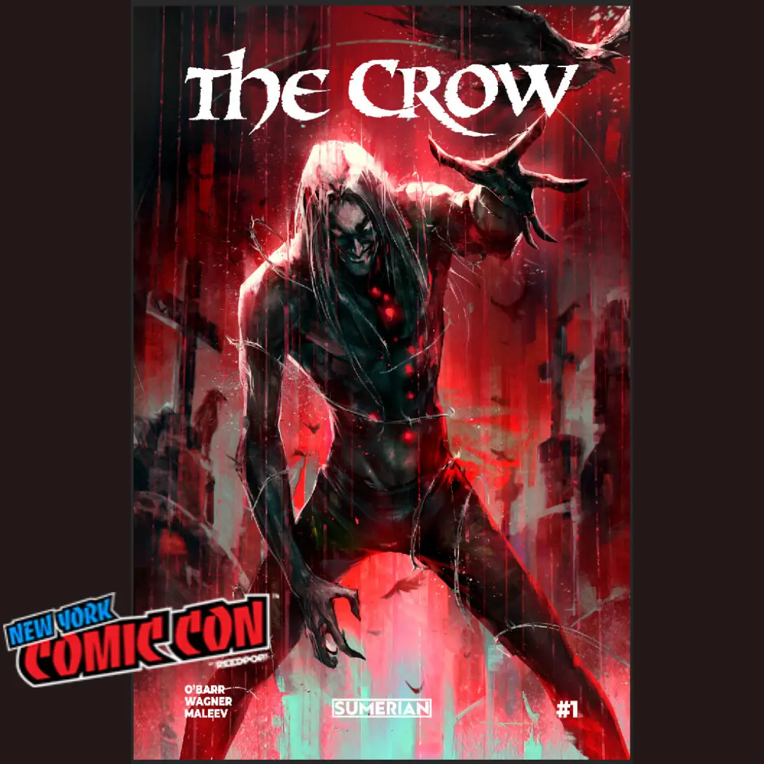 Cover of "The Crow: Dead Time Issue 1" comic book by Jams Fortress Comics, featuring dark artwork and the iconic crow imagery.
