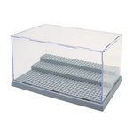 Large Adjustable Multi-Level Display Box - Grey - Mil-Blox