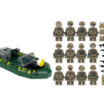 Seal Team With RHIB Landing Boat - Mil-Blox
