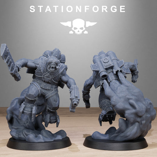 3D Printed Orkaz Flyers by StationForge Miniatures