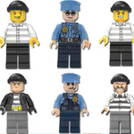Cops and Robbers Six Man Set - Mil-Blox
