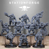 3D Printed GrimGuard Jungle Fighter Mutants x10 by StationForge Miniatures by Last Hope Miniatures