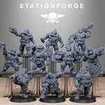 3D Printed GrimGuard Jungle Fighter Mutants x10 by StationForge Miniatures by Last Hope Miniatures