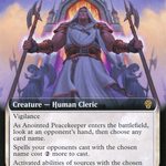 Anointed Peacekeeper (DMU-383) - Dominaria United: (Extended Art)