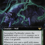 Ascendant Packleader (VOW-383) - Innistrad: Crimson Vow: (Extended Art)