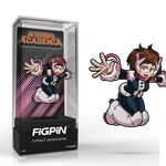 Enamel pin of Ochaco Uraraka from My Hero Academia by THE MIGHTY HOBBY SHOP, featuring colorful character details.