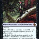 Sheoldred // The True Scriptures (PRE-125S) - March of the Machine Promos Foil