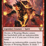 Myojin of Roaring Blades (NEC-036) - Neon Dynasty Commander