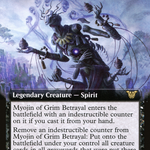 Myojin of Grim Betrayal (NEC-055) - Neon Dynasty Commander: (Extended Art)
