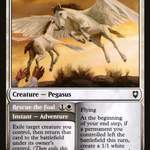 Pegasus Guardian // Rescue the Foal (CLB-036) - Commander Legends: Battle for Baldur's Gate