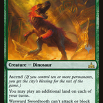Wayward Swordtooth (PPM20-150P) - Rivals of Ixalan Promos