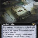 Investigator's Journal (VOW-396) - Innistrad: Crimson Vow: (Extended Art)