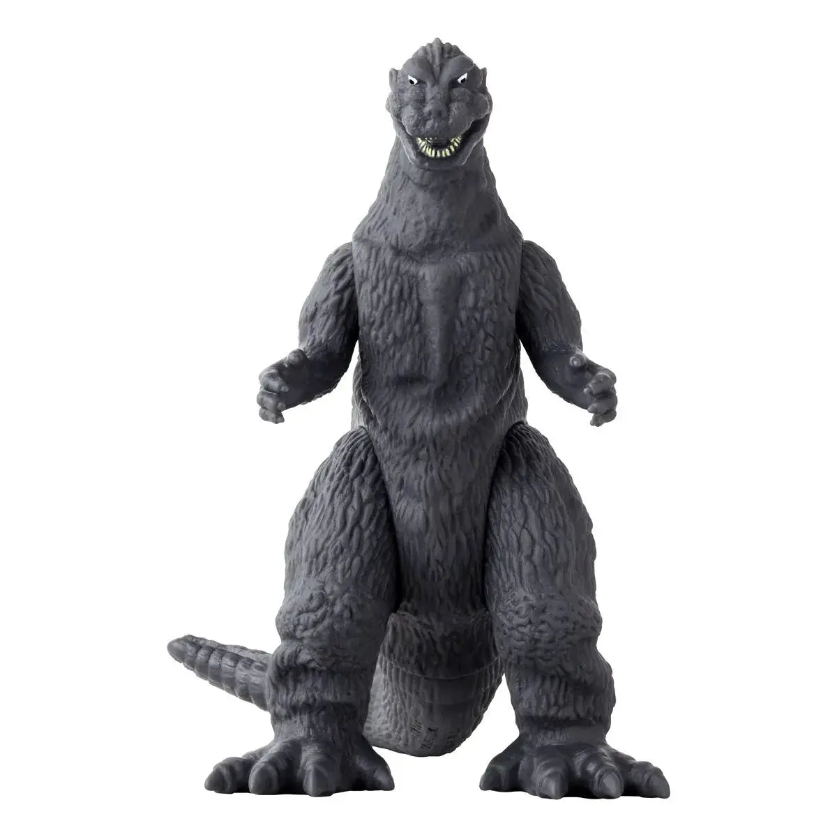 Godzilla 1954 5-inch soft vinyl action figure with detailed sculpting, from THE MIGHTY HOBBY SHOP, showcasing its iconic design.