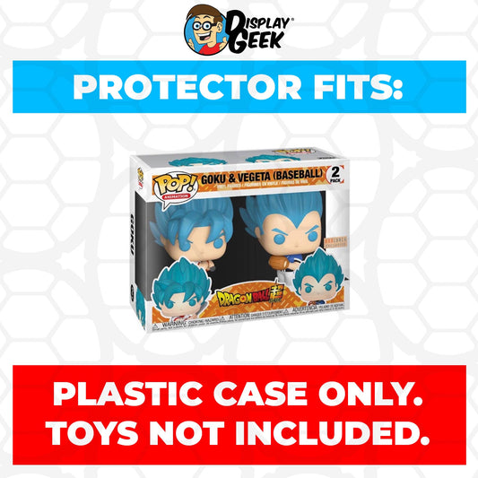 Pop Protector for 2 Pack Goku & Vegeta Baseball Funko Pop