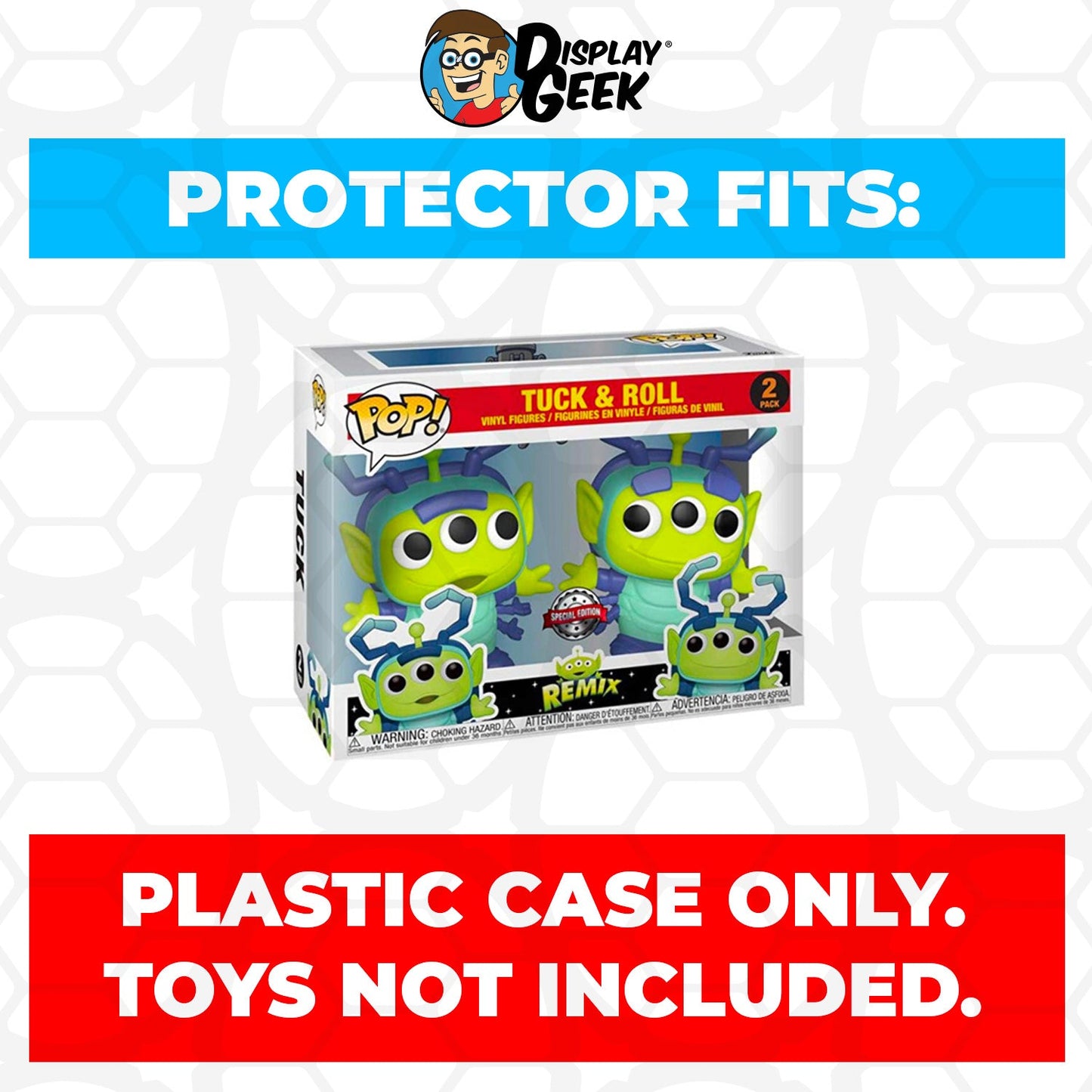 Pop Protector for 2 Pack Tuck & Roll Funko Pop