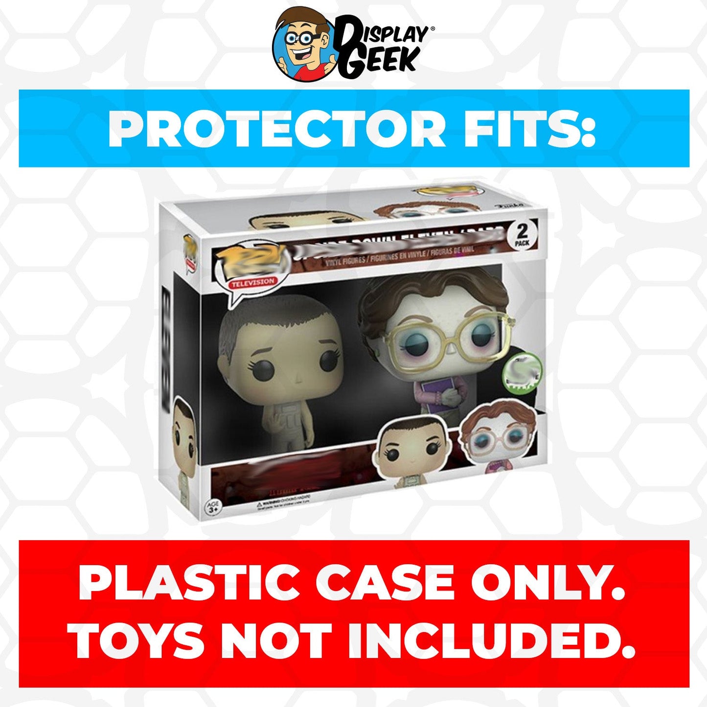 Pop Protector for 2 Pack Upside Down Eleven & Barb ECCC Funko Pop