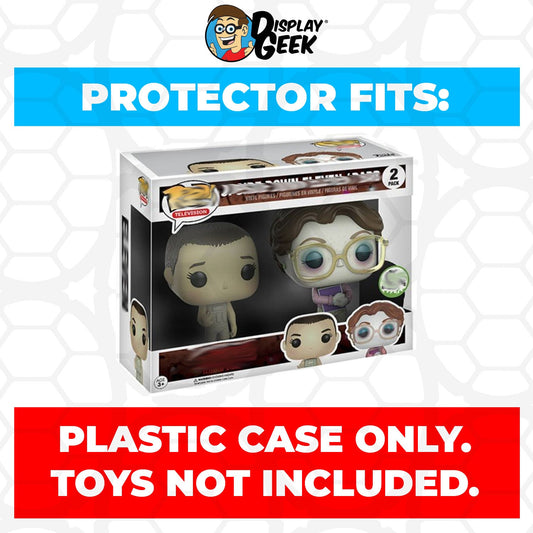 Pop Protector for 2 Pack Upside Down Eleven & Barb ECCC Funko Pop