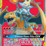 Charizard & Braixen GX (Full Art) 212/236 - SM  Cosmic Eclipse Holofoil